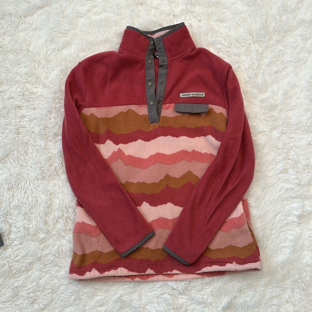 Simply Southern Fleece Top Medium